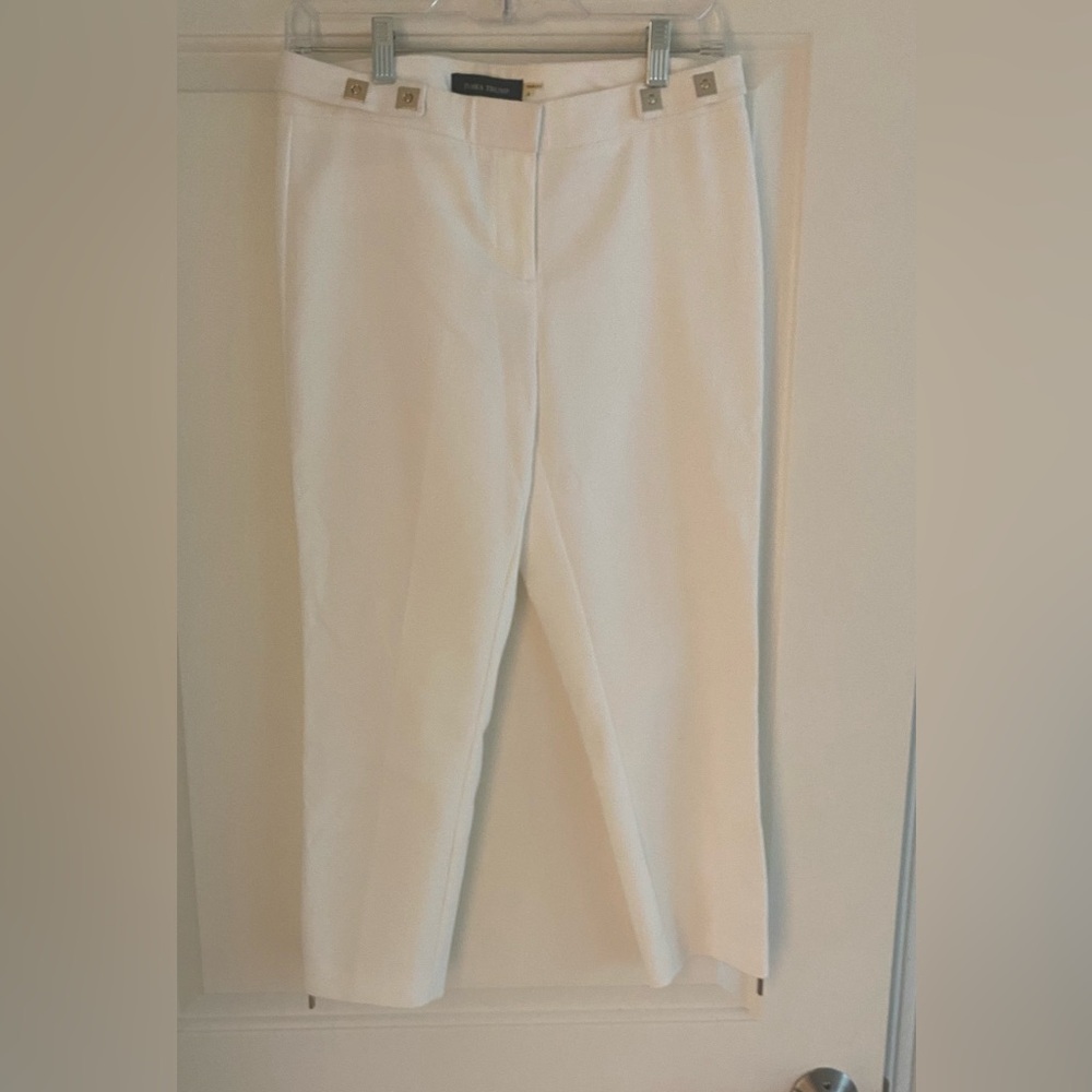 Winter white/Cream Straight Leg Pants